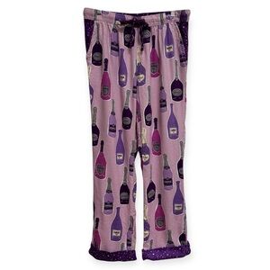 Munki Munki Classic Flannel Champagne Bottles Pajama Bottoms